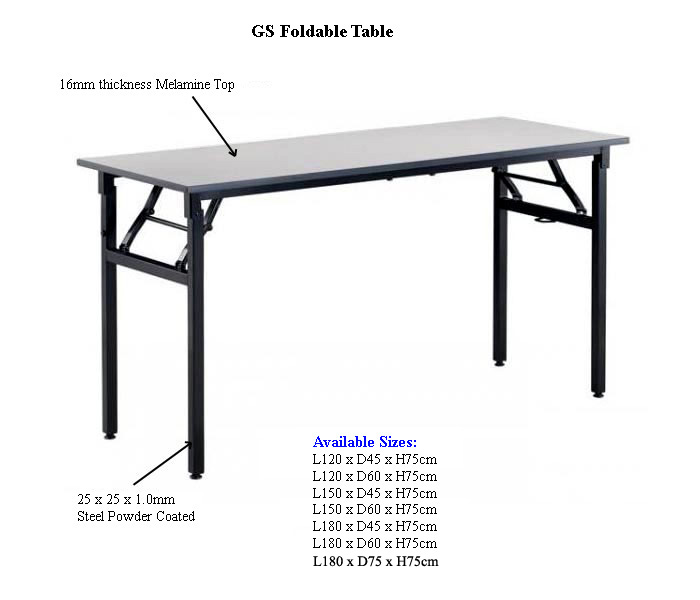 Kaimay Trading Pte Ltd Projects Wholer Gs Folding Table Gs Folding Table Tables Bench