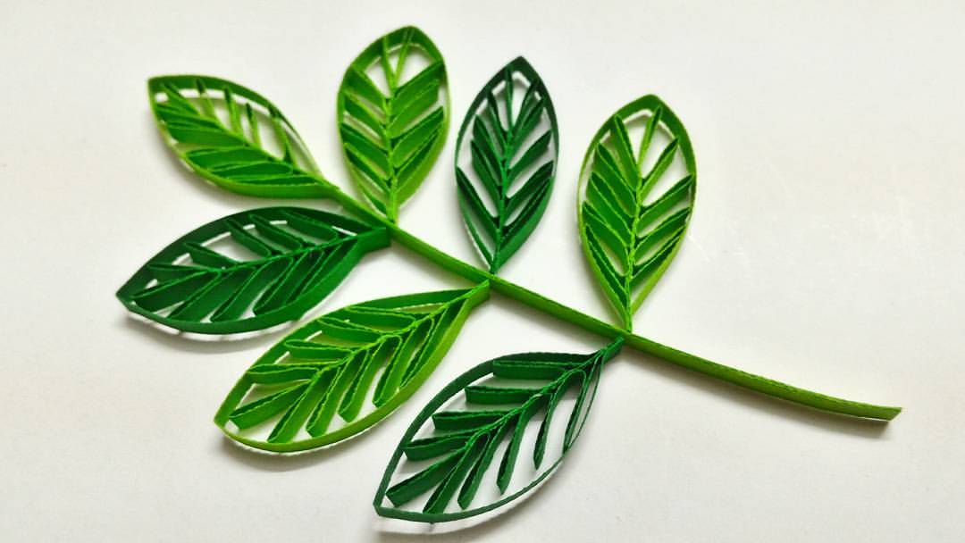 Quilling leaf tutorial