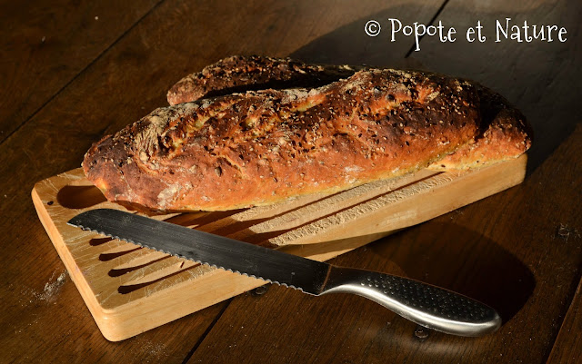 Pain aux céréales sans pétrissage ©Popote et Nature Pain aux céréales sans pétrissage ©Popote et Nature