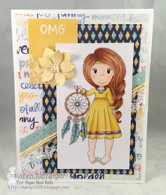 Karen Nofziger Paper Nest Dolls Challenge Avery with Dreamcatcher Paper Nest Dolls Avery with Dreamcatcher Karen Nofziger