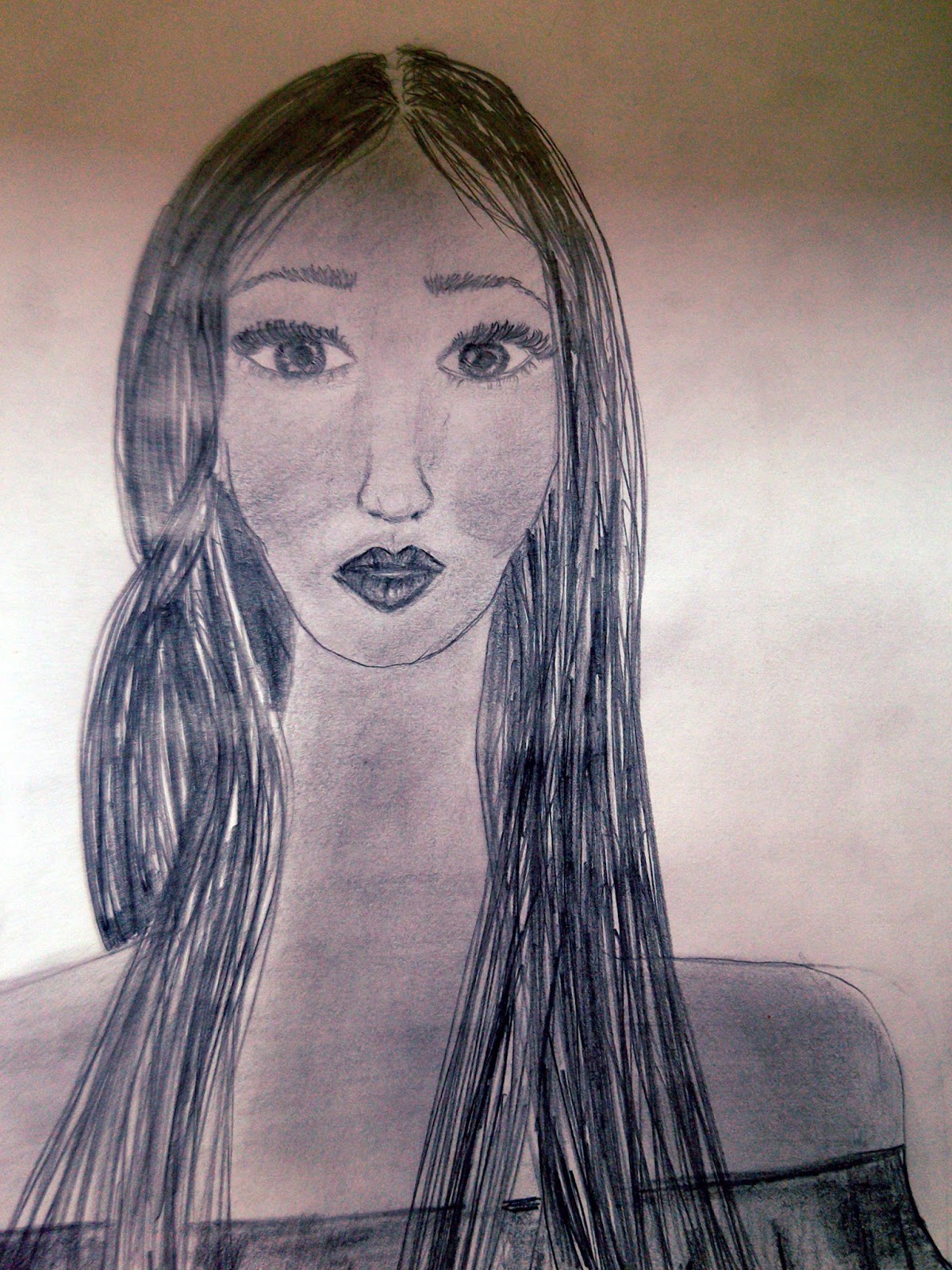 Drawing of the day (Big eyes, long hair) / Crtež dana (Velike oči, duga ...