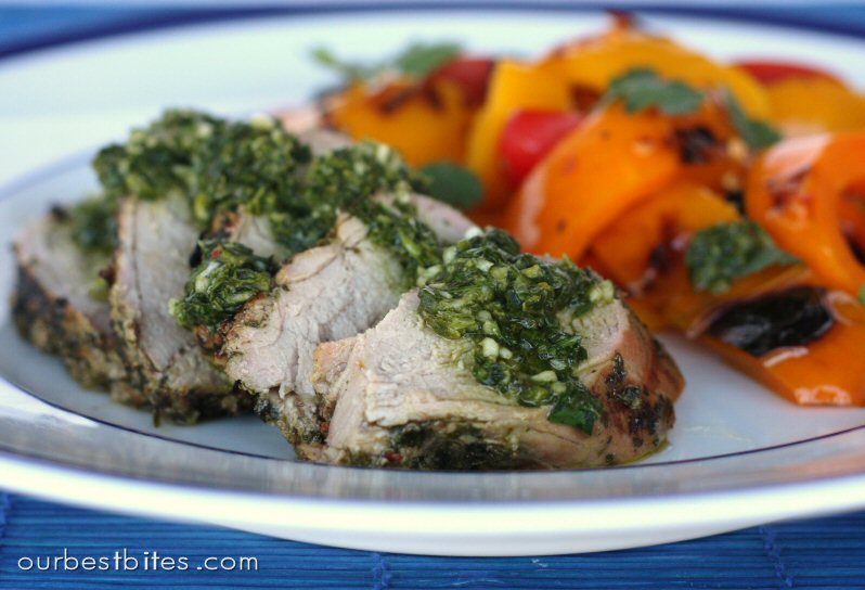 Grilled Pork Tenderloin with Chimichurri