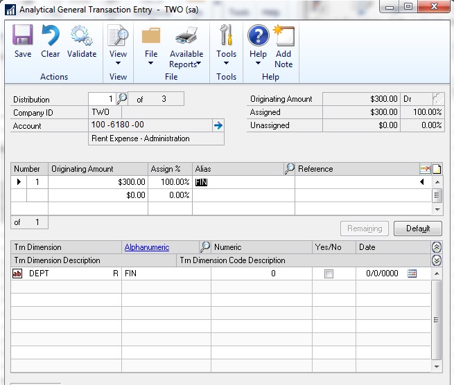 Copy/Paste Excel to Journal Transaction Entry