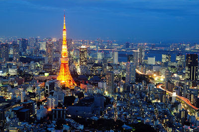 Torre de Tokio - Tokyo tower - Ciudades en la noche