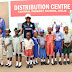 Mrs. Ambode distributes footwear to public school students