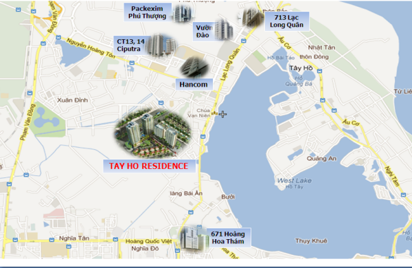 VỊ TRÍ CHUNG CƯ TÂY HỒ RESIDENCE
