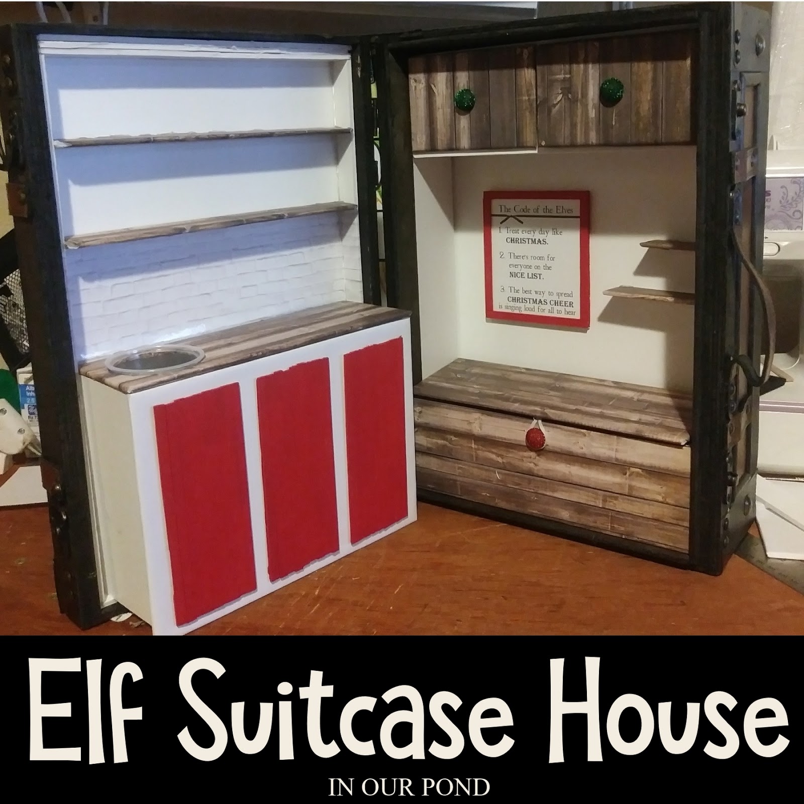 DIY Suitcase House for Travelling Elves