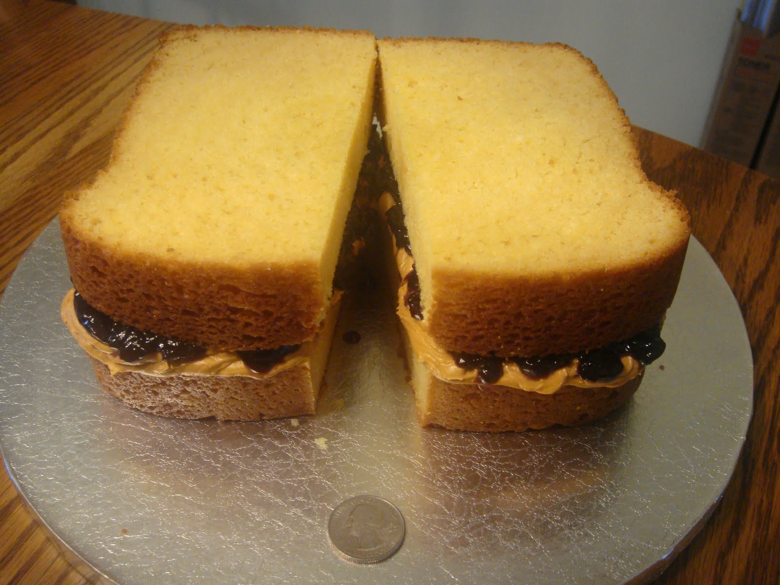 Cakes By LAM Designs Peanut Butter and Jelly Sandwich Cake