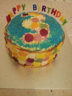 sweet rainbow cake