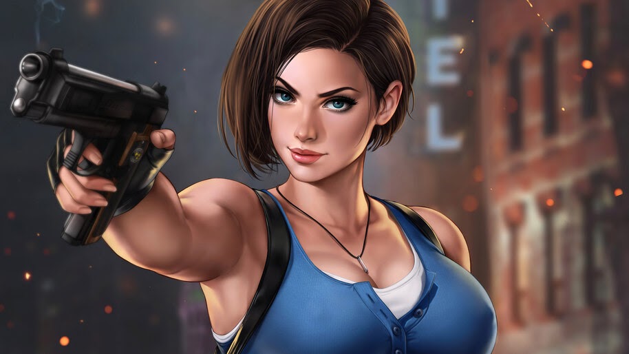 Jill Valentine, Art, Resident Evil 3, Remake, 4K, #3.2032
