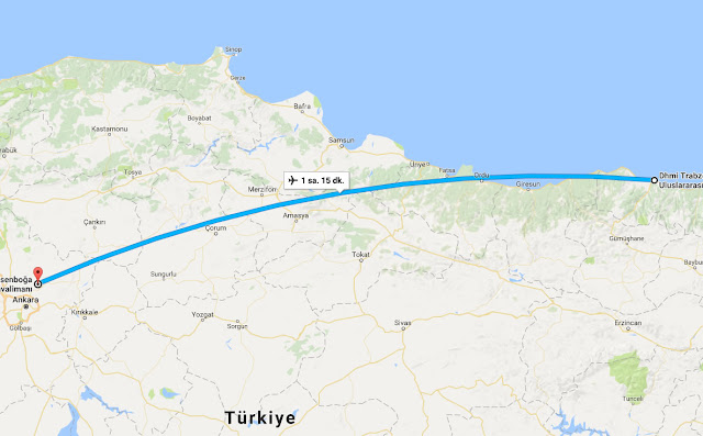 Trabzon'dan Ankara'ya uçak bileti