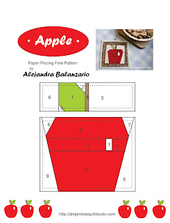 Pie de manzana y un "No te quemes" de manzana