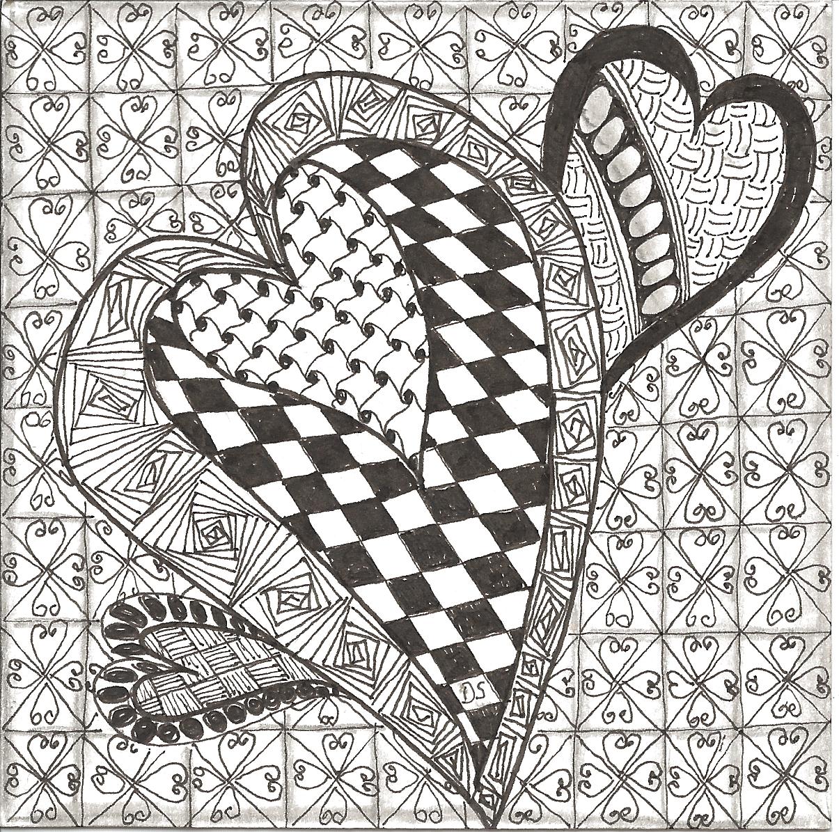 Hunkey Dorey Land Quote, zentangle