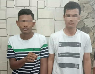 Kedua tersangka narkoba. Kedua tersangka narkoba.
