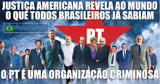 Resultado de imagem para pt e visto como organizaçao criminosa por lideres mundiais apos eua divulgar ao mundo a corrupçao