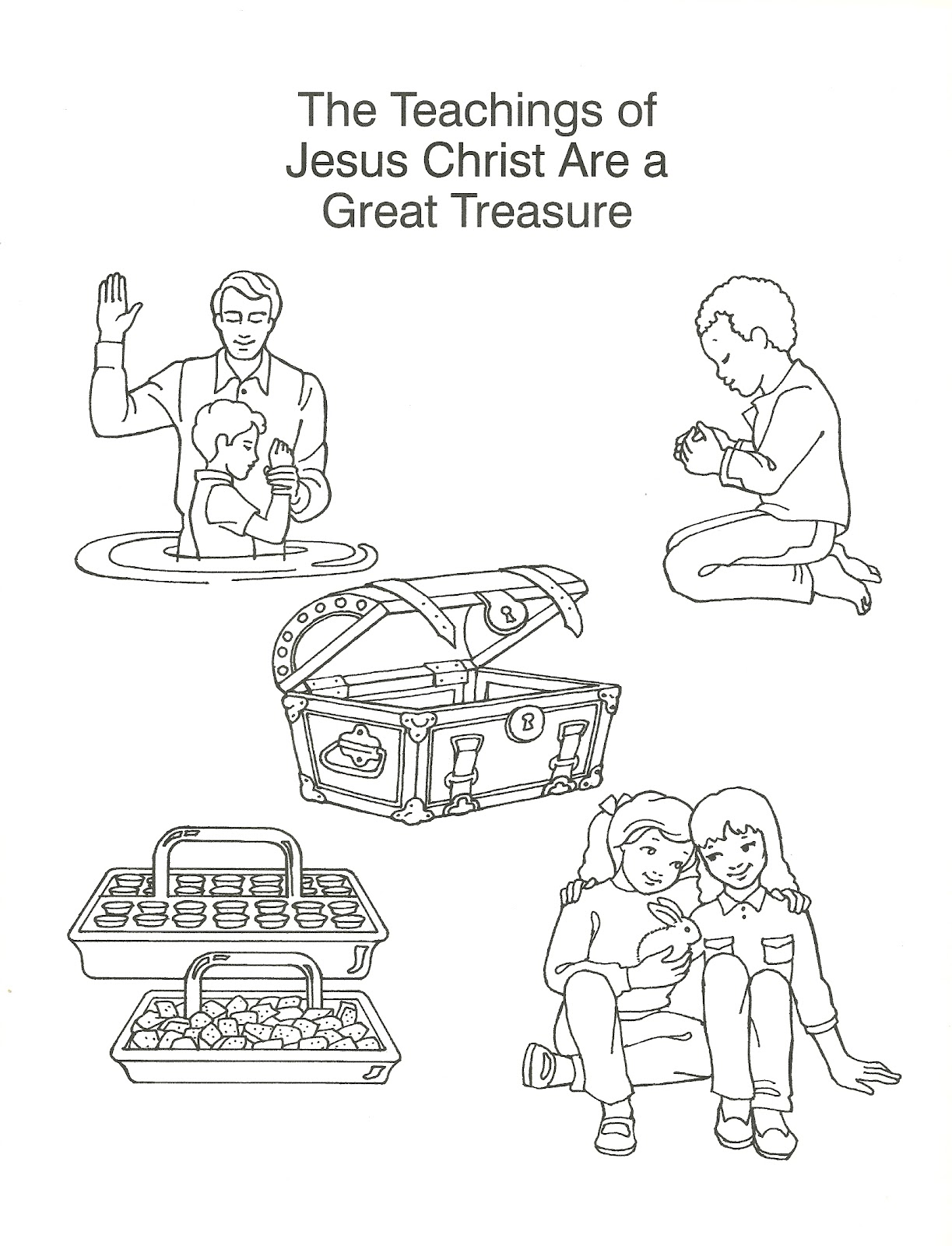 Coloring Page Liahona Oct 2007 Liahona Beatitudes Coloring