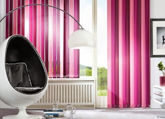 fabric vertical blinds, pink blinds