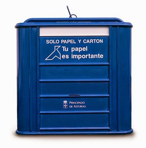 Apto Convencional Víctor Medio Ambiente Hellín: Contenedor de papel y cartón