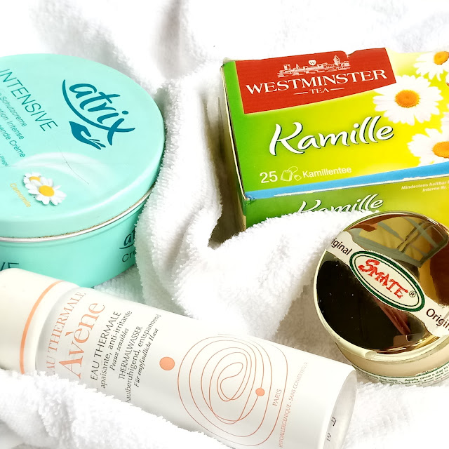 How to Relax & Spa at Home on the Weekend, kamille tea, eau thermique, thermal water