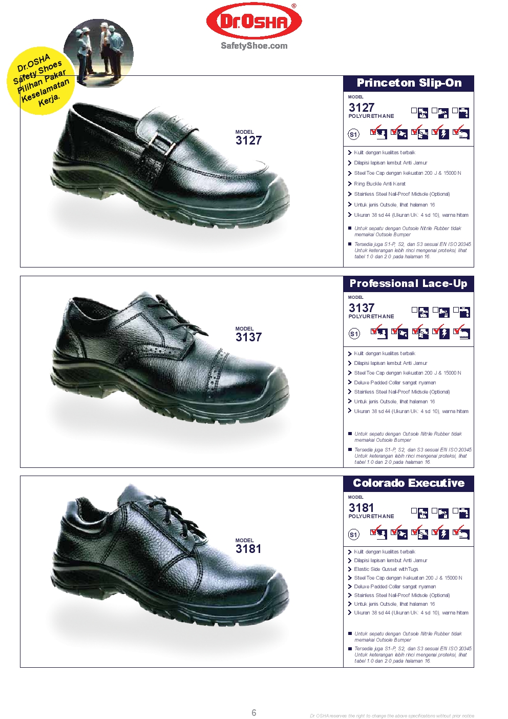 Safety Shoes DR OSHA PT AYAGI MULTITECH INDONESIA