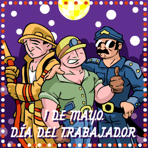Día del trabajador Dibujo alusivo al Día del trabajador