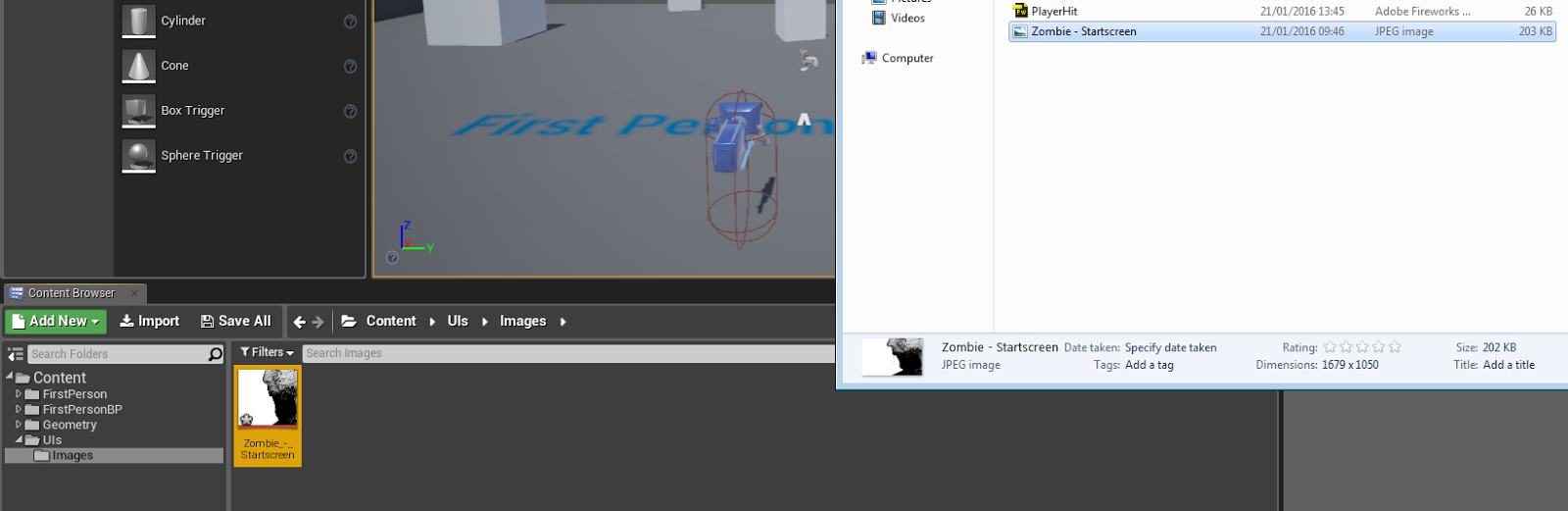 UE4 Start Screen UI OnlineDesignTeacher