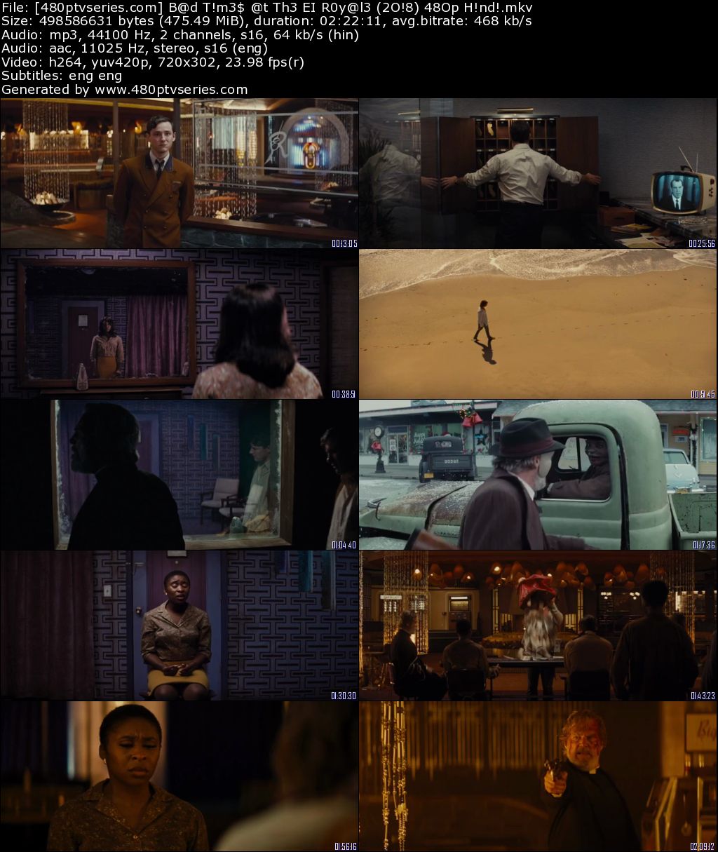 Bad Times at the El Royale (2018) 450Mb Full Hindi Dual Audio Movie Download 480p Bluray Free Watch Online Full Movie Download Worldfree4u 9xmovies