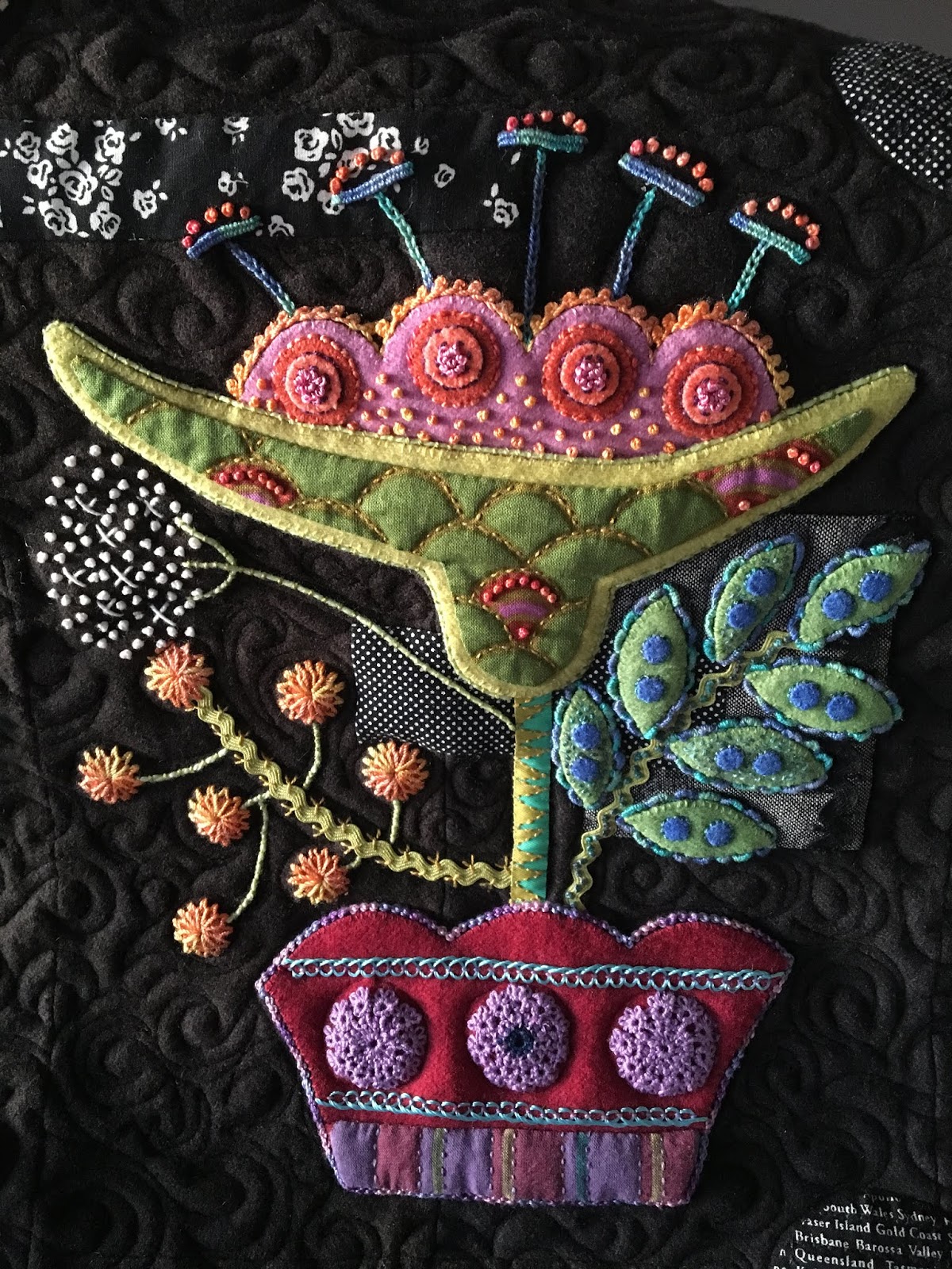 Grass Roots Quilting Sue Spargo Fresh Cut Block of the Month BOM