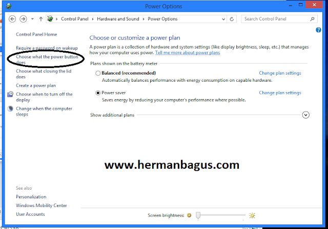 Cara Memunculkan Menu Hibernate Pada Windows 8 Hermanbagus