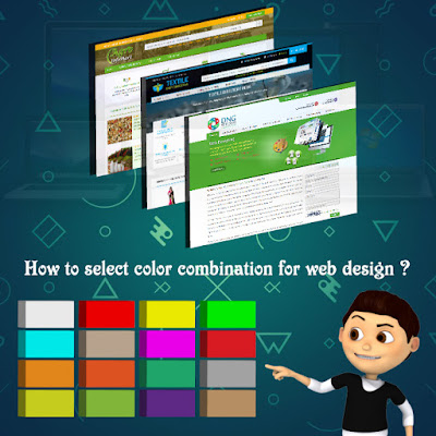 Selection of color combination for web designing in Ahmedabad