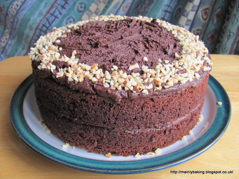 Mainly Baking Date and Hazelnut Chocolate Fudge Cake