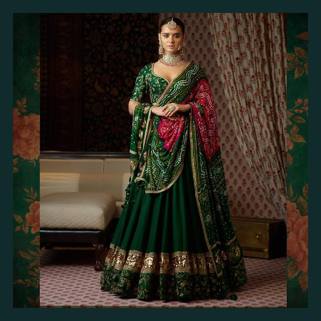 Green Color Lehenga Designs for your Sangeet Ceremony