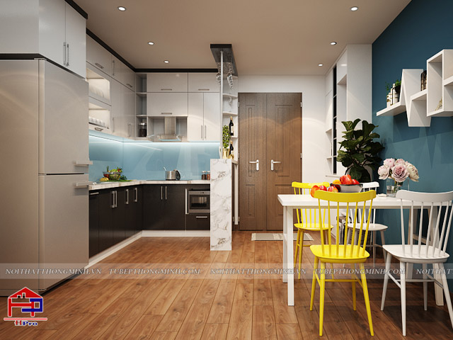 thiết kế nội thất phòng bếp chung cư 3 thiet-ke-noi-that-phong-bep-chung-cu-3