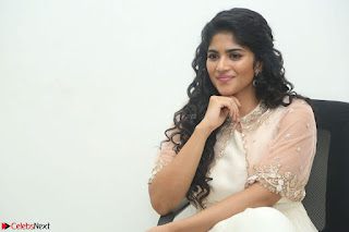 Megha Akash in beautiful Cream Transparent Anarkali Dress at Pre release function of Movie LIE ~ Celebrities Galleries 010