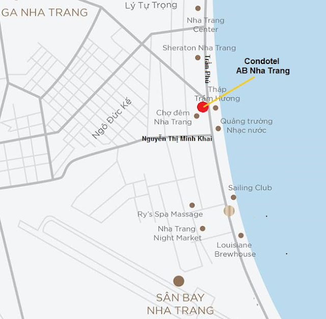 Vị trí Condotel 44 Trần Phú Nha Trang Vị trí Condotel 44 Trần Phú Nha Trang