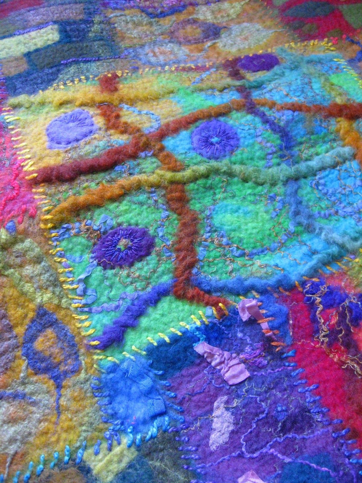 Studiofelter Patchwork Felt Class student work