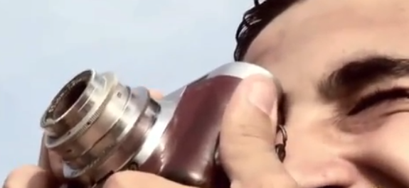 Italian journalist photographs an Alien inside UFO. Italian journalist photographs an Alien inside UFO.