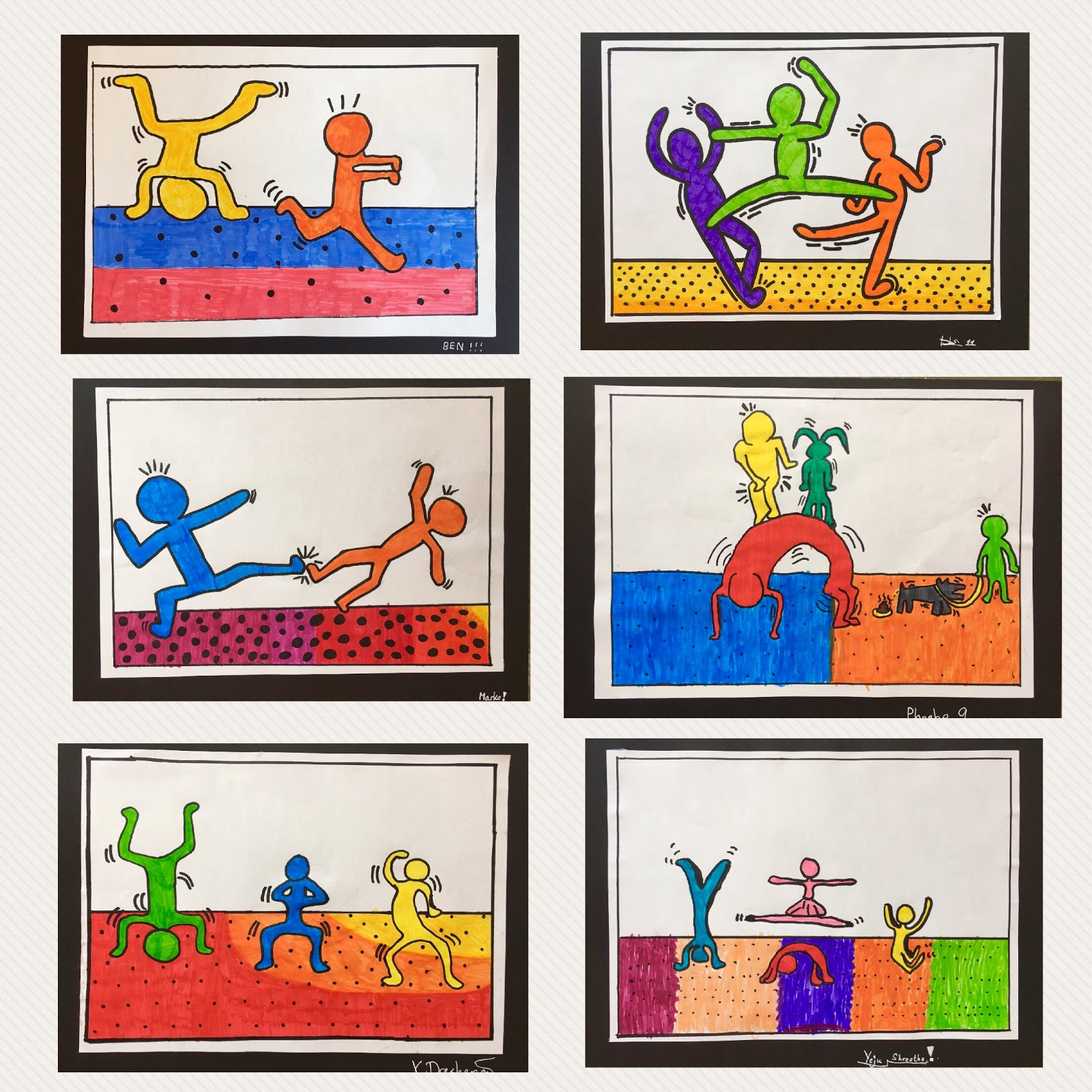 keith haring figures in motion