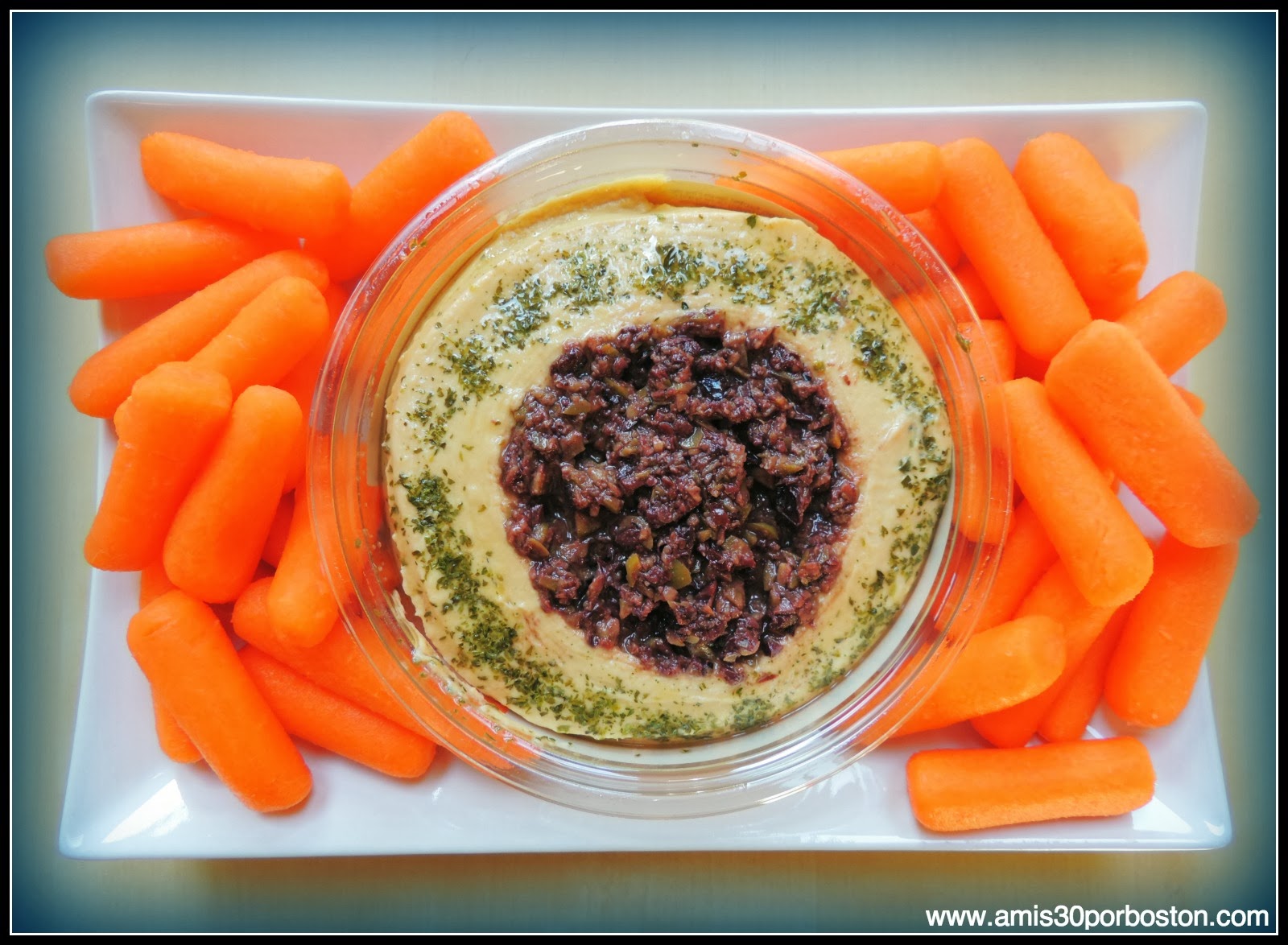 Aperitivos para la Super Bowl: Hummus con Zanahorias