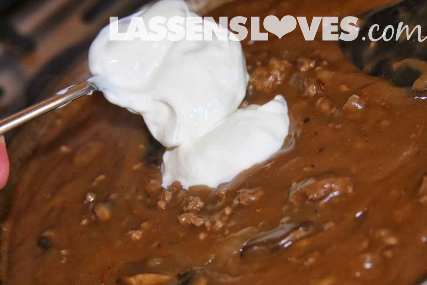 lassensloves.com, Lassen's, Lassens, hamburger+stroganoff