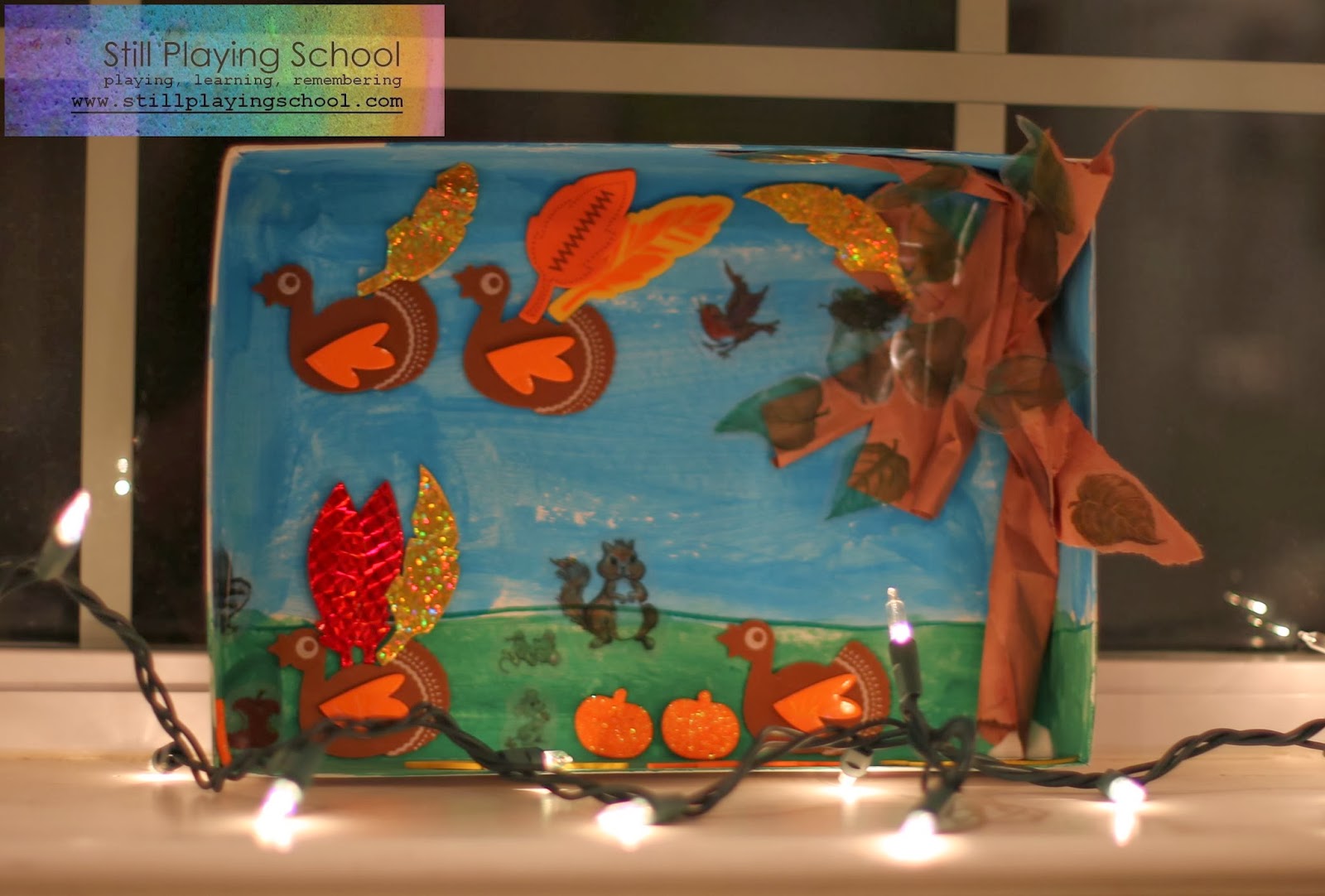 fall diorama