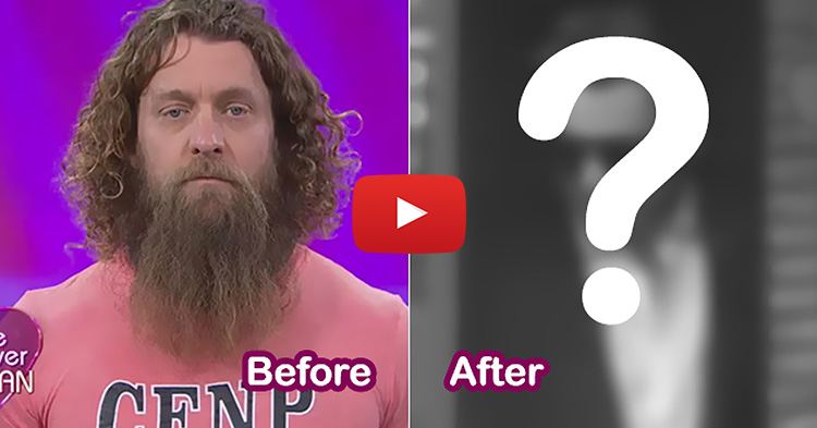 A self-described Caveman's stunning make over