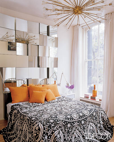 decoração quarto espelhos