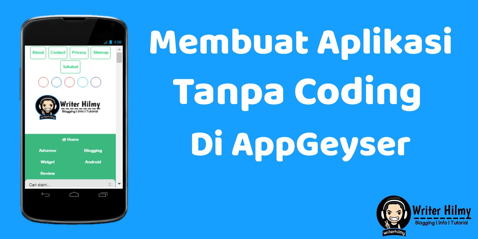 Cara Membuat Aplikasi Blog Dengan Mudah Tanpa Coding