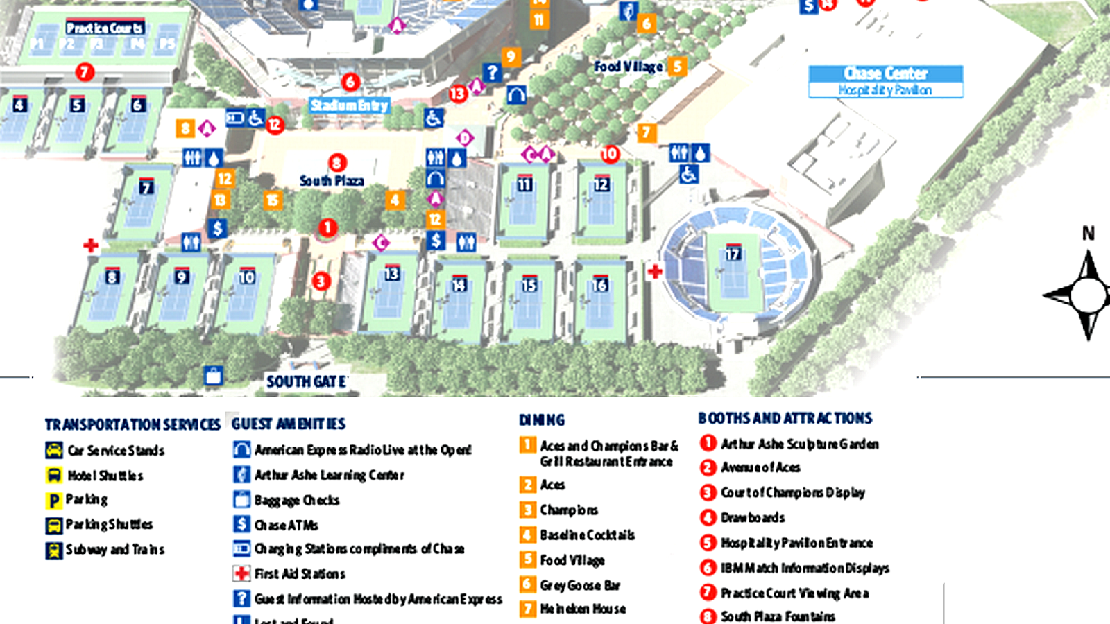 Us Open Tennis Parking Map Tennis Choices