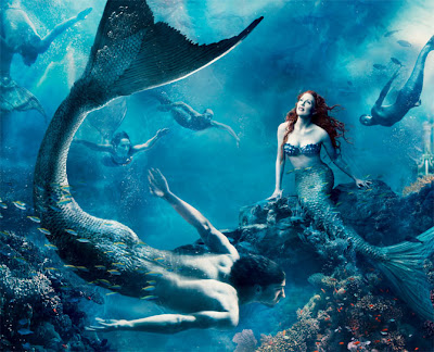 Julianne Moore as The Little Mermaid, Michael Phelps