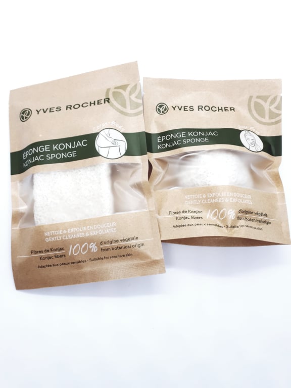 Kabukis e Margaridas Esponjas Konjac da Yves Rocher