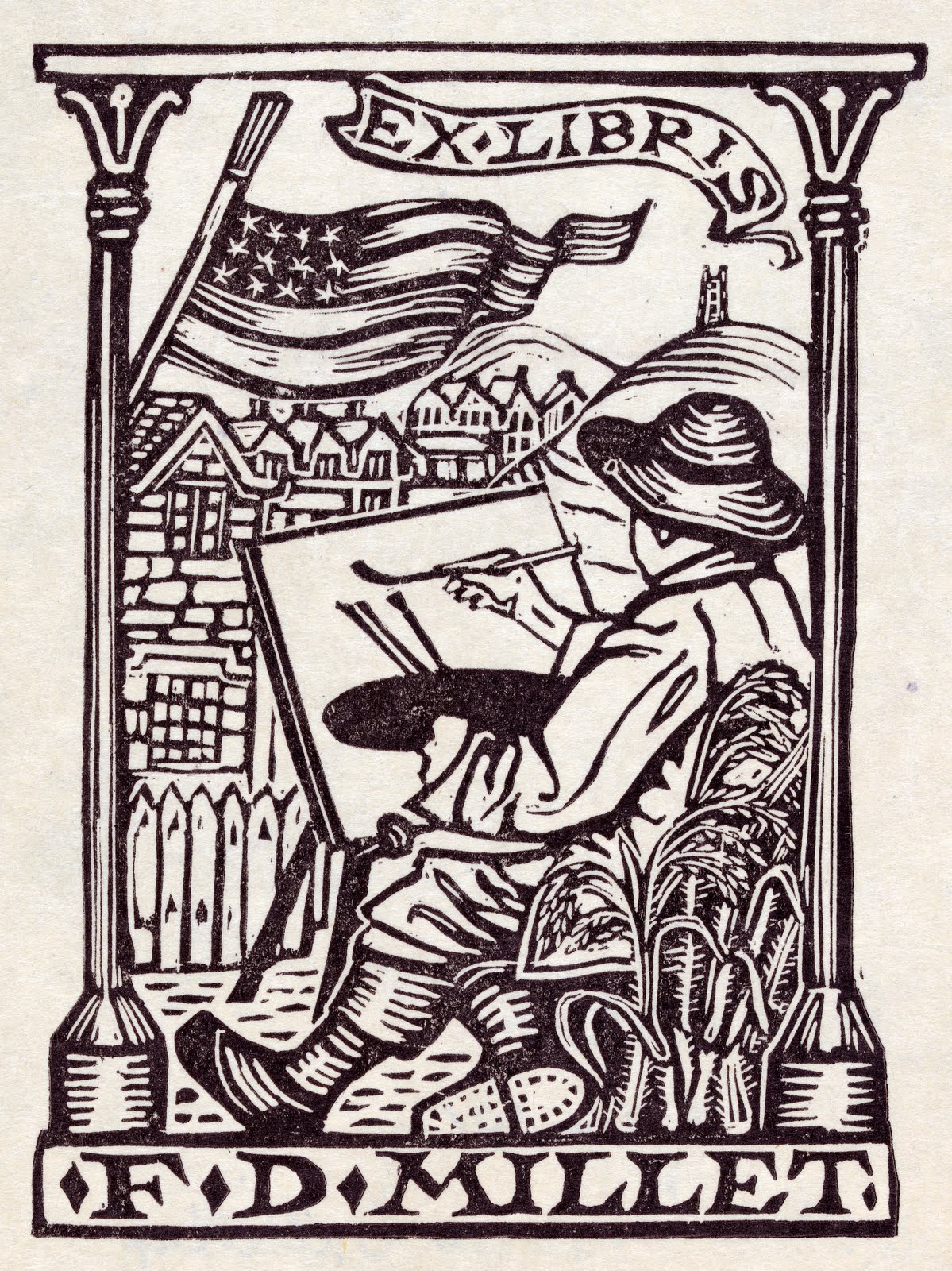 Printable Bookplates Black White