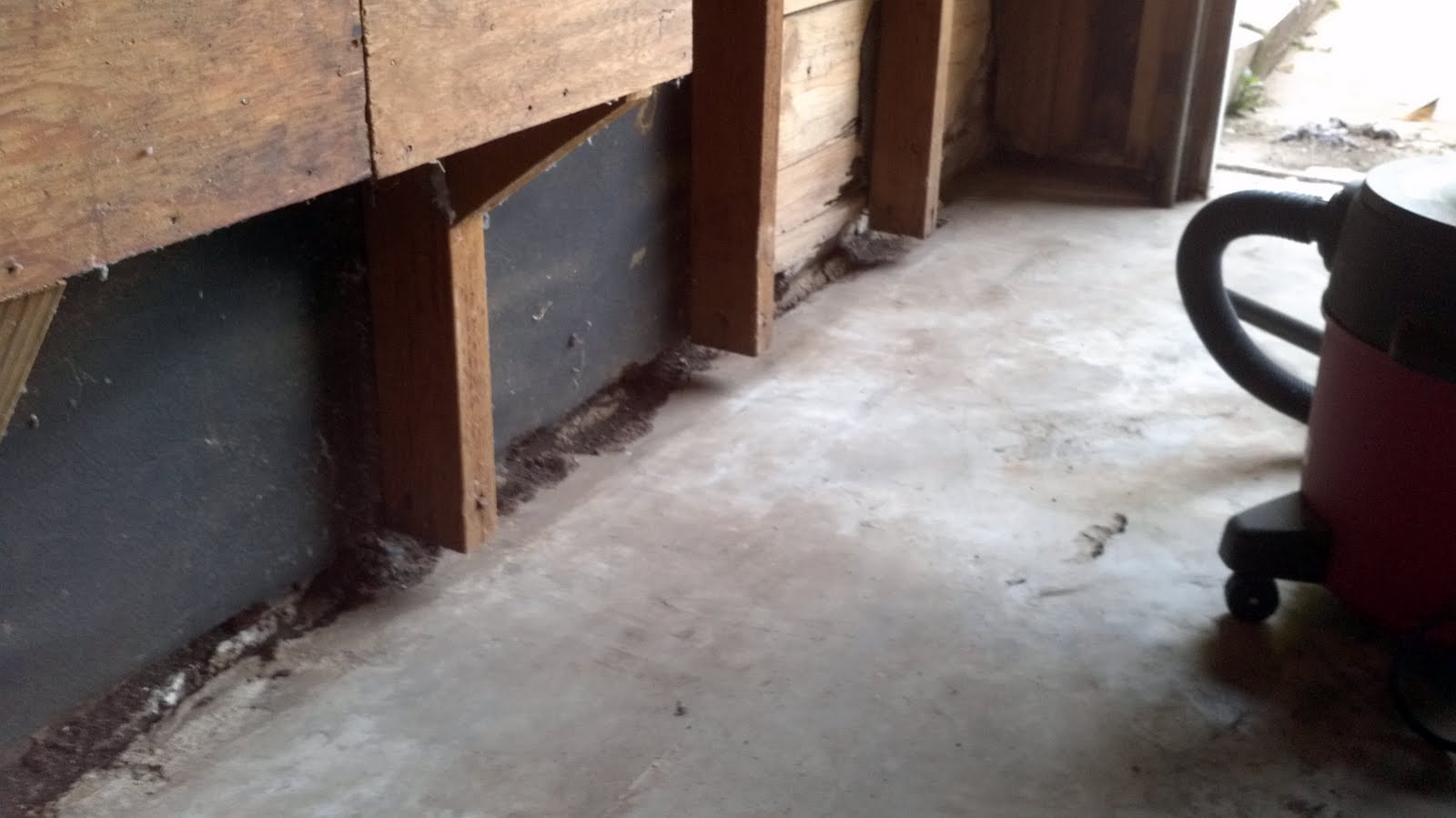 Projects Replace sill plate in garage before