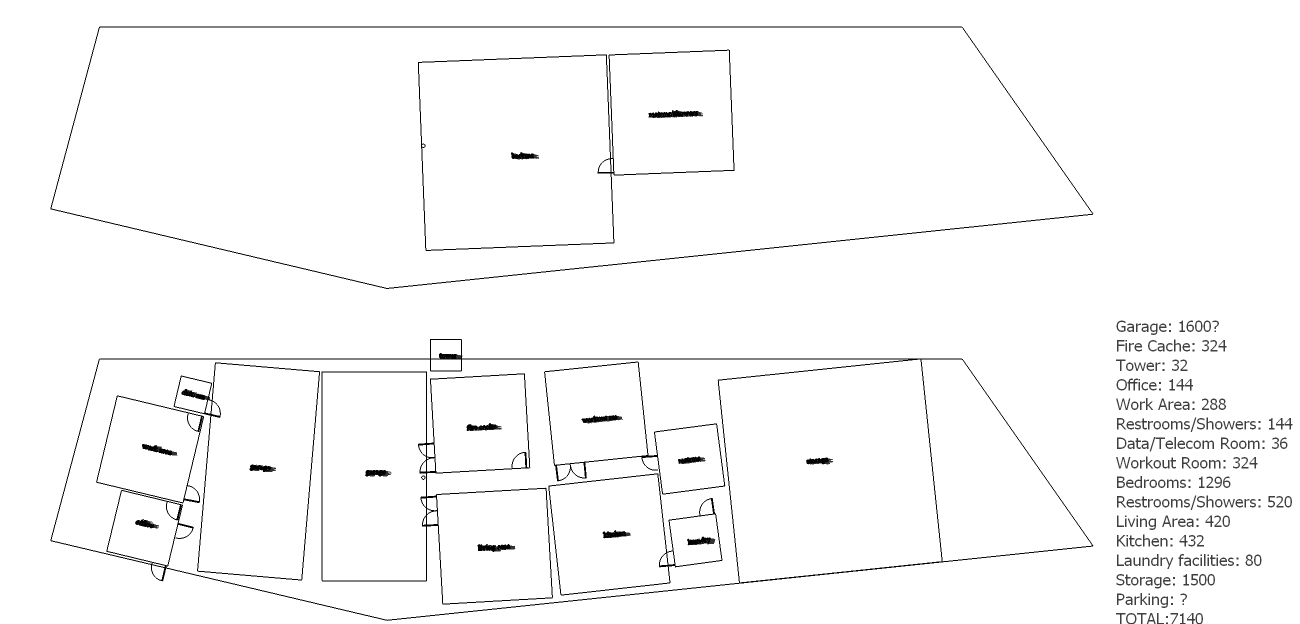ARC 203 Spring 2011: Fire Station: Floor Plan 1